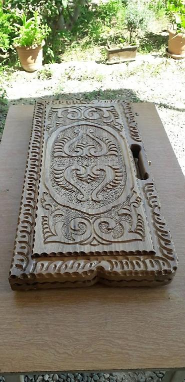 Nərdlər: Əl işı taxta nərd–şahmat lövhələri - Material: möhkəm təbii ağacdan — 8