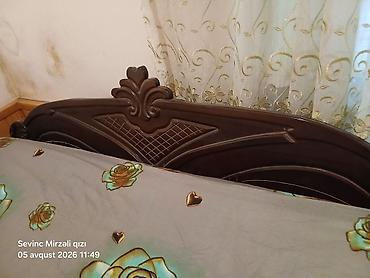 Çarpayılar: İşlənmiş, İkinəfərlik çarpayı, Bazalı, Matras ilə, Siyirməsiz, Azərbaycan — 4