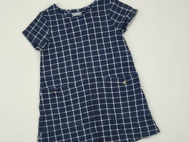 flanelowa koszula w krate: Sukienka, Next, 4-5 lat, 104-110 cm, stan - Dobry