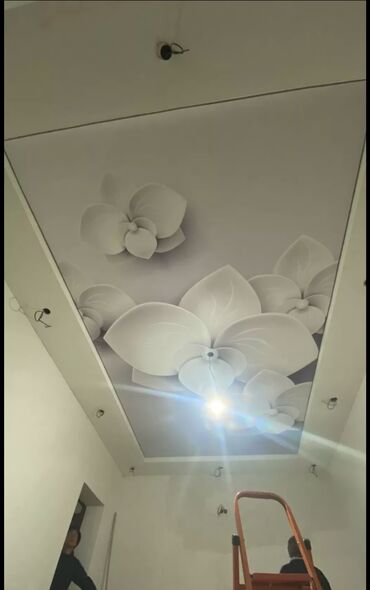 Натяжной потолок: Натяжной потолок Глянцевое, Матовое, 3D потолки Бесплатный замер, Гарантия, Монтаж — 2