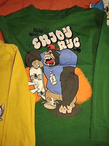 Paketi dečije odeće: Paket garderobe za decaka Vel 104-110 Ocuvano 4 majce dug rukav 11 na lalafo.rs — 13 Paketi dečije odeće: Paket garderobe za decaka Vel 104-110 Ocuvano 4 majce dug rukav 11 — 13