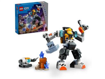 роботы на радиоуправлении: Lego City 🏙️ 60428 Космический робот🤖140 деталей ⬛ рекомендованный