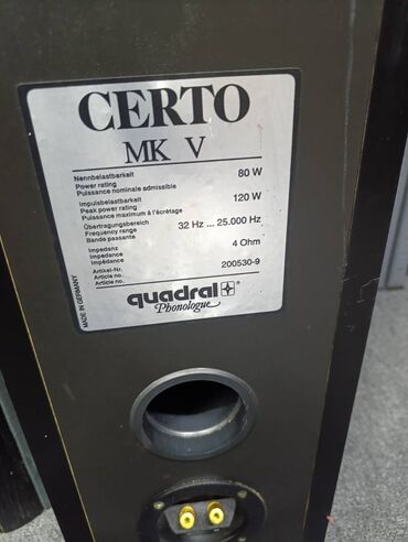 Zvučnici i stereo sistemi: Quadral CERTO mk V podnostojeci zvucnici trosistemci basevi 6 — 2