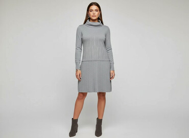 sukienki z prążkowanej dzianiny: Roco Fashion, Women`s dress, size XL