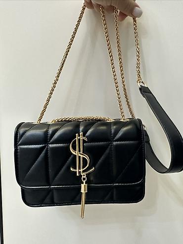 сен лоран: Классическая сумка, Saint Laurent, Китай, Материал: Экокожа, Стеганая модель, Женские, Новый — 9