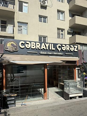 berber reklamı: “Cəbrayıl Çərəz” üçün hazırlanmış premium mağaza fasadı və reklam — 3