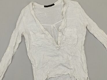 bluzka z odkrytymi ramionami zara: Zara, M (EU 38), Tkaniny syntetyczne, stan - Dobry