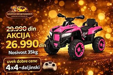 bicikli za decu pancevo: Dečiji električni kvad 4x4 sa daljinskim upravljanjem - Pogon: 4x4 - — 2