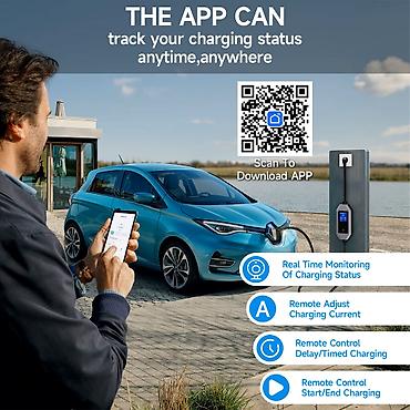 changan adapteri: AFYEEV 3.5kw GB/T avtomobil şarj cihazı Ağıllı Wi-Fi tətbiqi Daxili — 6