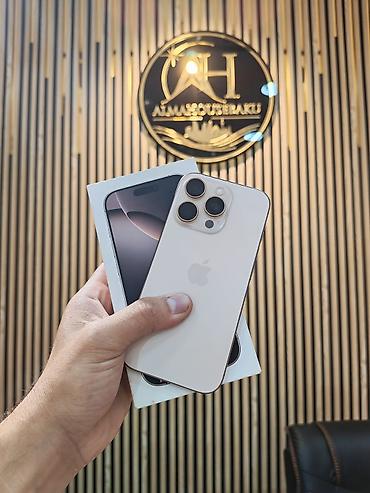 iphone dubay barter: IPhone 16 Pro, 256 GB, Desert Titanium, Face ID, Sənədlərlə, Zəmanət — 1