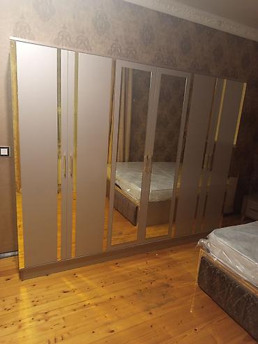 divar skaflari: Yeni, 6 qapı, Güzgülü, Ağ, Açılan, Düz dolab — 4