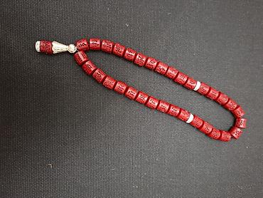 Бижутерия: Kinovar təsbeh - Material: Kinovar (qırmızı kinematik — 1