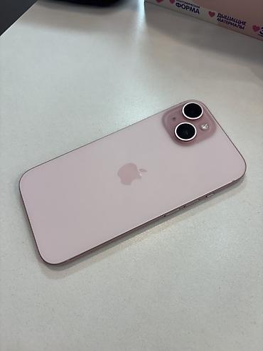 redmi x5: IPhone 15, Б/у, Розовый, Защитное стекло, Чехол, Коробка, 91 % — 1