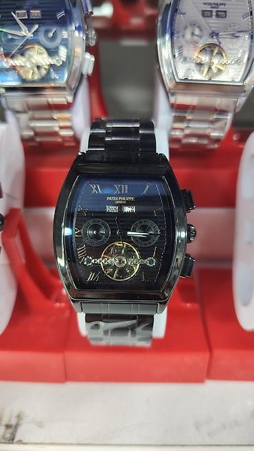 dekor saatler: Patek Philippe tərzində kişi qol saatları – tonno (yastı fıçı) formalı — 7