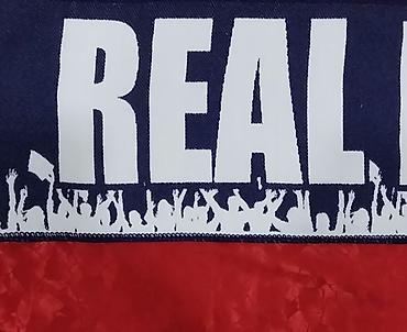 Текстиль: Real Madrid azarkeş şərfi - Rənglər: tünd göy–ağ zolaqlı dizayn - — 4