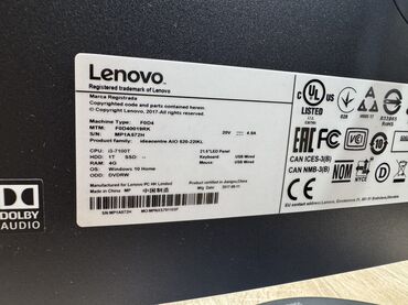 Masaüstü kompüterlər və iş stansiyaları: 🖥 Lenovo IdeaCentre AIO 520-22IKL | Monoblok Kompüter 💎 İdeal — 8