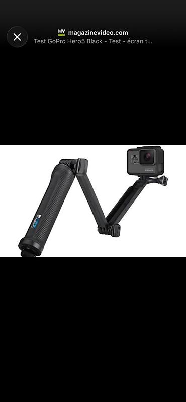 işlənmiş utulər: GoPro HERO5 Black action kamera + əl tutacağı - 2 düymlük toxunma — 4