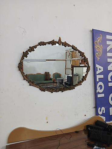 Güzgülər: Güzgü Divar üçün, Oval, Dekorativ, Çərçivə ilə — 2