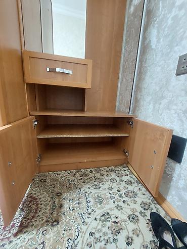 paltar sermek: Dəhliz üçün çoxfunksiyalı mebel dəsti - Material: ağac teksturalı — 6