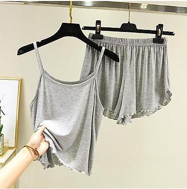 Комплекты: Комплект, Майка, Шортики, Вискоза, Высокая талия, Бесшовная модель — 3