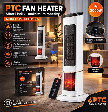 PTC Fan Heater – Sürətli istilik, maksimum rahatlıq Model: PTC-PH1108R
