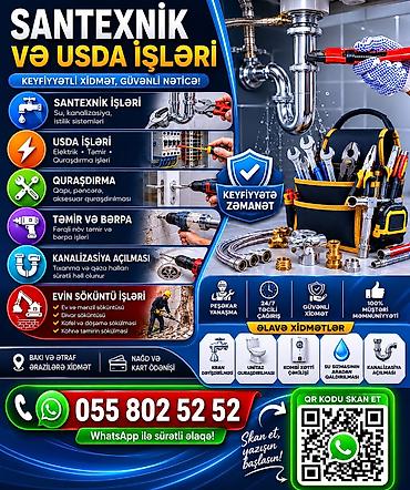 su cəni kredit: Santexnik və usta işləri üzrə keyfiyyətli xidmətlər təklif olunur. Su — 1