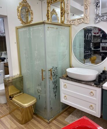 Duş kabinaları, arakəsmələr: Yeni Arakəsmə, Künc üçün, Pulsuz çatdırılma, Ünvandan götürmə — 22