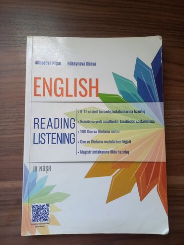 Testlər: Ingilis dili reading ve listing kitabıdır, az istifade edilib seliqeli