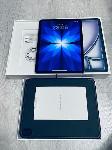 Apple iPad: Apple iPad Air 11-inch m3 128gb yaddaş əla vəziyyətdə üzərində smart — 2