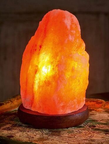 Солевая лампа с диммером из натуральной Гималайской каменной Соли на