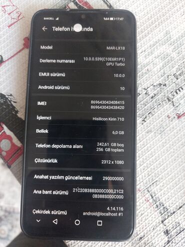 azercell data kart 30 gb v Azərbaycan | Modemlər və şəbəkə avadanlıqları: Huawei P 30 | 4 GB rəng - Qara İşlənmiş | Barmaq izi, İki sim kartlı