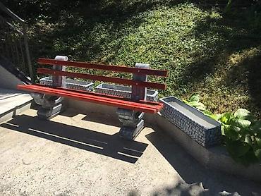 pepco tegle za kafu: Proizvodnja betonskih parkovskih klupa sa naslonom u kimbinaciji sa — 2