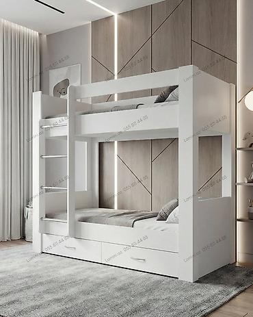 Oğlan və qız üçün, Yeni, Çarpayı, Matras ilə, Siyirməli, Laminat