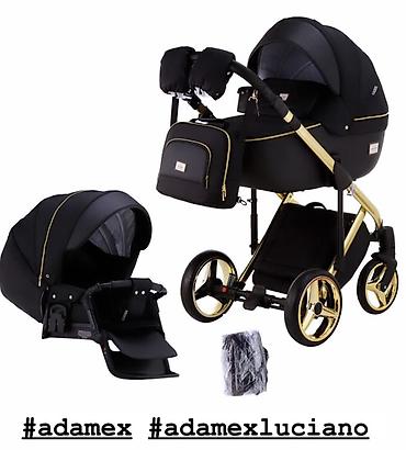 Модульные коляски: Adamex Luciano uşaq arabası seti - 2-in-1 komplekt: beşik tipli körpə — 1