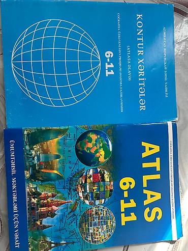 6 ci sinif tebiet is defteri pdf: Atlas (6-11) və Kontur xəritə — 1