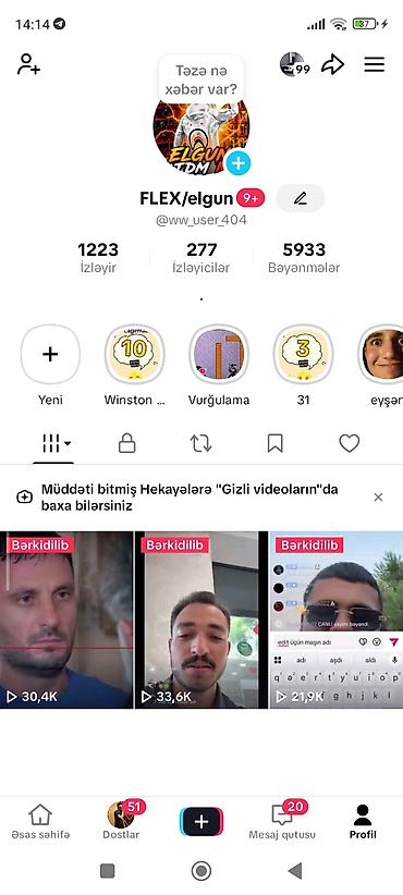 eğlence iş ilanları: Xidmət: TikTok profil idarəetməsi və kontent yaradılması Təsvir: - — 1