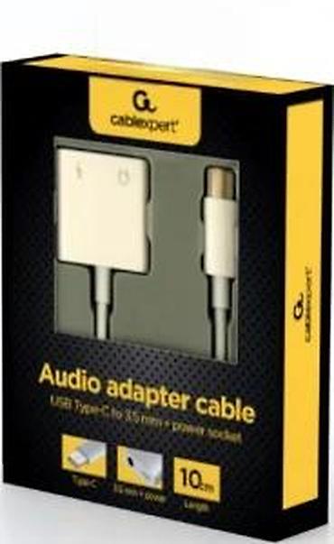 Kablovi za telefone: Audio adapter kabl – Cablexpert USB Type‑C na 3,5 mm + USB‑C za — 16