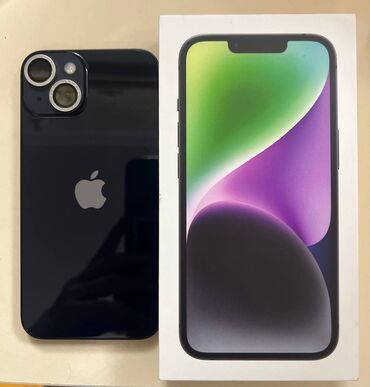 telefon kabrolari redmi 9: IPhone 14, 128 GB, Midnight, Zəmanət, Barmaq izi, Simsiz şarj