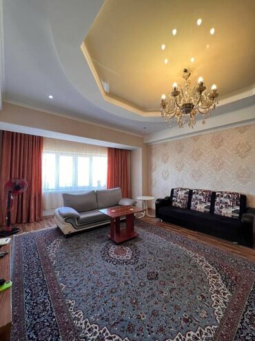 квартира дешево в Кыргызстан | Долгосрочная аренда квартир: 2 комнаты, 95 м², Элитка, 6 этаж, Свежий ремонт, Центральное отопление
