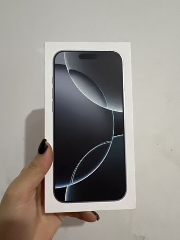 Apple iPhone: IPhone 16 Pro Max, Новый, 256 ГБ, Black Titanium, Кабель, Коробка, 100 %