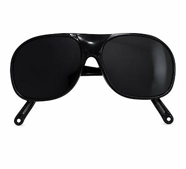 очки окей: Uniseks gün eynəyi – klassik aviator silueti - Rəng: tam qara (parlaq — 1