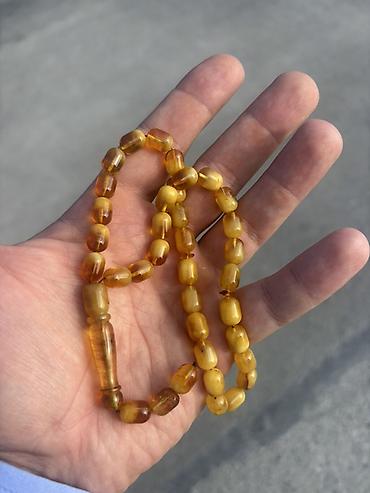 bas ortuyu: Məhsul: Təsbeh kolleksiyası Təsvir: Sandal - kehraba - alman - — 4