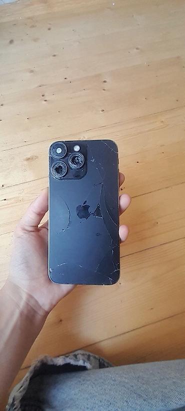 ayfon 8 barter: IPhone 15 Pro, 128 GB, Qara, Qırıq — 2