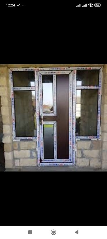 Plastik pəncərələr: PVC pəncərə bloku - Material: ağ və rəngli rəngli PVC profil - Şüşə — 12