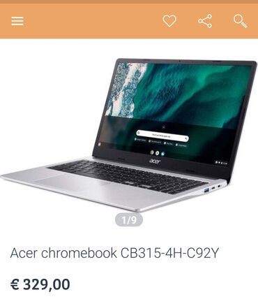 продаю холодильник бу: Б/у Acer Chromebook, 15.6 ", Intel Celeron, < 128 ГБ, Самовывоз