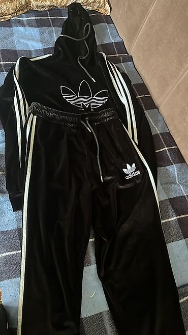 klassik salvar: İdman dəsti, Adidas, rəng - Qara — 1