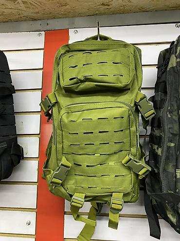 Тактический рюкзак (оливковый), с лазерной MOLLE-панелью -