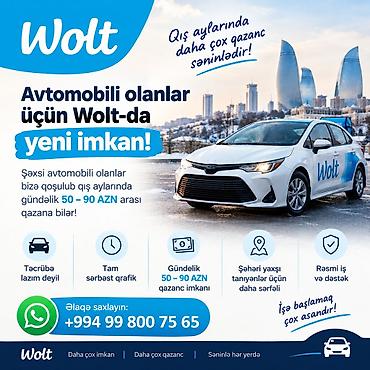 yango surucu: Sürücü-kuryer tələb olunur, Şəxsi nəqliyyat vasitəsi ilə, Gündəlik ödəniş, Təcrübəsiz — 1