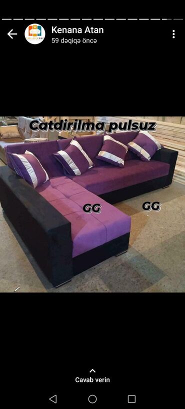 Divanlar: Künc divan, Yeni, Açılan, Bazalı, Parça, Şəhərdaxili pulsuz çatdırılma — 11