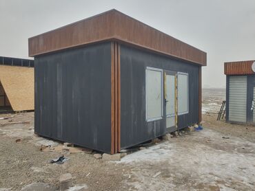 дом проект: Модульный павильон/киоск современного дизайна - Габариты 6×3.5 м (по